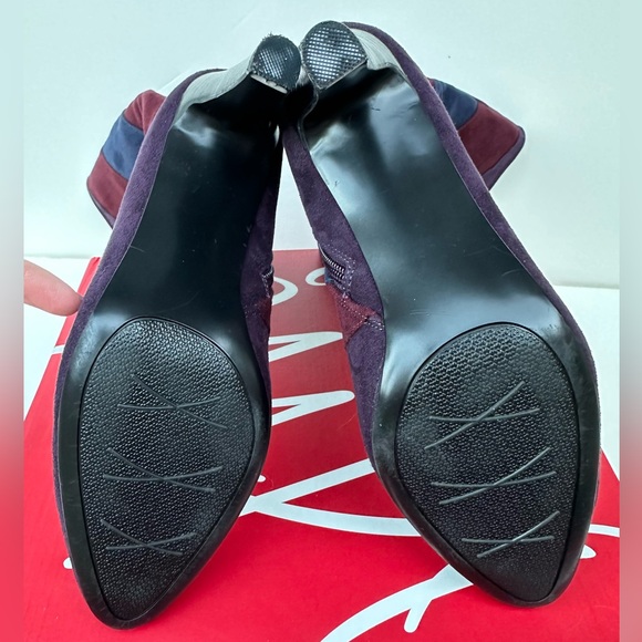 6M Impo Purple Faux Suede Tall Shaft Heeled Boots *Worn Once* + Box EUC - Picture 5 of 11